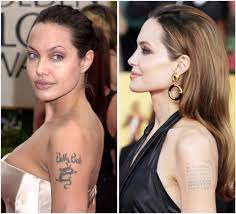 Earlier on she accustomed have japanese kanji. Angelina Jolie S Tattoos Did You Know She Has One For Brad Pitt