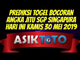 Prediksi Togel Bocoran Angka Jitu Sgp Singapura Hari Ini Kamis 30 Mei 2019 Singapura 27 Mei Youtube