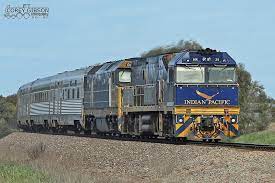 Nr25 With 3as8 Adelaide To Sydney Indian Pacific As It Approaches Redhill Australia Train Pacific