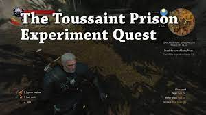 On the westernmost corner of the island housing toussaint prison. The Witcher 3 Wild Hunt The Toussaint Prison Experiment Quest Youtube