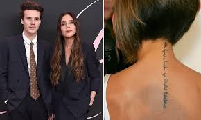 Cruz Beckham confirms mum Victoria has removed all of her tattoos including  tributes to husband David after she said they 'weren't pretty' | Daily Mail  Online