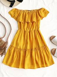 Up To 80 Off Polka Dot Ruffle Off Shoulder Mini Dress Zaful Dress Zaful Zaful Outfits Zaful Dresses Za Vintage Dresses Casual Zaful Dresses Casual Dresses