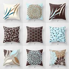 Decorative Pillow Covers Throw Pillow Shams Gray Brown Beige Cushion Covers Brown Throw Pillows Brown And Blue Living Room Brown Pillows