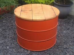 Reclaimed Oil Drum Stool Seating Re Purposed Landscape Design Landscape Architecture Drum Table Drum Chair Barrel Furniture