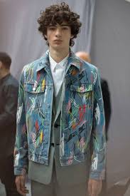 Dior Homme Ss15 Veste En Jean Homme Vetements Swag Mode Noir