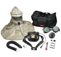 3M Breathe Easy 7100096482 RBE-L10 Hood Powered Air Purifying Respirator  System with Lithium Battery, Coyote, 1 Each