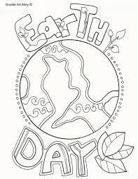 Touch device users, explore by touch or with swipe gestures. Earth Day Coloring Pages Doodle Art Alley