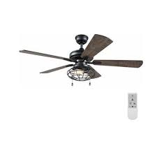 I used a flush mount utility led light from home depot, along. Home Decorators Collection Ellard 52 In Led Matte Black Ceiling Fan With Light Kit And Wifi Remote Control Works With Google And Alexa Yg629a Mbk B The Home Depot