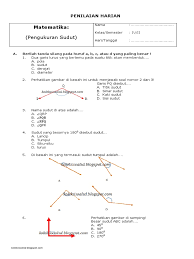 We did not find results for: Penilaian Harian Matematika Kelas 4 Semester 2 Pengukuran Sudut