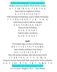 Andmesh cinta luar biasa piano version. Not Pianika Lagu Cinta Luar Biasa