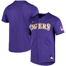 See more ideas about lsu baseball, lsu, lsu tigers baseball. Men S Nike Purple Lsu Tigers Vapor Untouchable Elite Replica Full Button Baseball Jersey