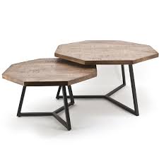 Octagon Coffee Table 2 Set By Boo Woo Design In 2020 Coffe Table Decor Coffee Table Wood Table Design
