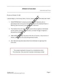 Traditionally, you've been required to visit a us embassy or military base. Affidavit Of Execution Canada Legal Templates Agreements Contracts And Forms