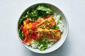Baked Tofu With Peanut Sauce Coconut Lime Rice Yewande Komolafe Nyt Coconut Lime Rice Best Tofu Recipes Baked Tofu