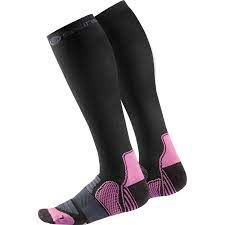 Black Bright Pink Compression Socks Women Essentials Women