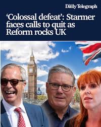 Nigel Farage and Reform UK's stunning victory has left Sir Keir Starmer  fighting for his political survival as Labour MPs call for him to step  down. SEE MORE: https://bit.ly/4fbPyTf Get the news