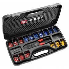 449 Z3a Assortiment Cosse Male Et Femelle Et Outils Facom Electricite Generale Pince A Sertir Electriciten Outillage Facom