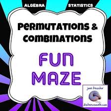Combinations Permutations Fun Maze Plus Quiz Hw Distance Learning High School Mathematics Math Games Middle School Algebra