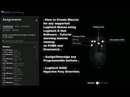 With logitech gaming software, craft and assign macros that can be accessed from hyperion fury with ease.constant communication. 2019 How To Create Macros Using Logitech Ghub Software G402 Mouse Overview Pubg Overwatch Gameplay Youtube