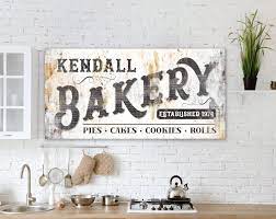 Vintage Modern Farmhouse Wall Decor For Kitchen Personalized Etsy Kitchen Wall Decor Kitchen Decor Farmhouse Wall Decor