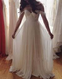 Off Shoulder Wedding Dresses Cheap 2016 Sweetheart Backless Pleats Piping Criss Cross Lo Off Shoulder Wedding Dress Boho Wedding Bridesmaids Chiffon Prom Dress
