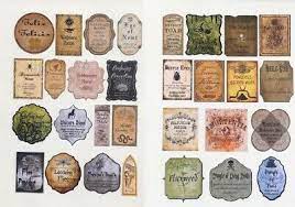 I just have to be different. 30 Stickers 2 Tall Potion Label Apothecary Adhesive Labels Harry Potter Ebay
