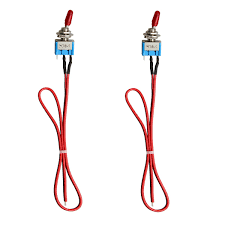 Use the internal pullup resistor on both inputs. 2x Spst Toggle Switch Wires On Off Metal Mini Small Automotive Boat Car Truck