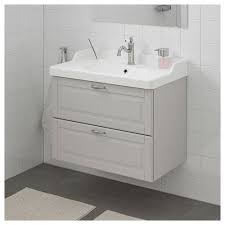 Godmorgon Rattviken Wash Basin And Cabinet Kasjon Light Grey 80x49x68 Cm Ikea Bathroom Ikea Godmorgon Small Bathroom Storage Sink Cabinet
