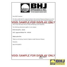 harmonic damper sfi re certification hd recert harmonicdampers com by bhj dynamics performance harmonic dampers harmonic balancers and specialty crankshaft vibration dampers harmonic damper sfi re certification