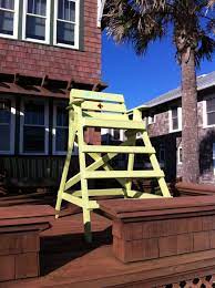 Lifeguard chair and lifeguard on white background illustration. Custom Lifeguard Chairs Made By Alan Dunavant Dunavant Decor Will Add That Curb Appeal To Any Beach House Lifeguard Chair Lifeguard Stands Decor
