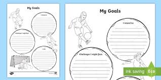 Having a clearly defined health goal is . Setting Goals For Children Future Planning Worksheet Ks2