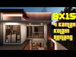 Desain Rumah 8x15 2 Lantai 4 Kamar Kolam Renang Kontemporer Minimalis Modern Small House Design Youtube Rumah Rumah Indah Arsitektur Rumah