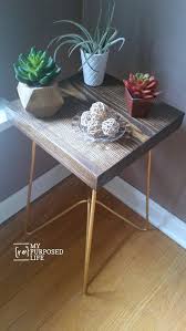 Metal Table Legs Make Diy Wooden Tables And Plant Stands My Repurposed Life Rescue Re Imagine Repeat Metal Table Metal Table Legs Diy Table Legs
