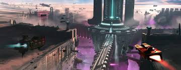 Artstation The Intergalactic Trade Hub Of Gann Dellbert Jeppe Mygh In 2021 Cyberpunk Artwork Trading