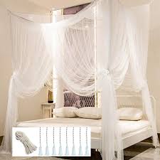 They help you create style, class too many bad cuts have been made and materials wasted when people ignore that simple rule. Amazon Com Mosquito Net For Bed Canopy Four Corner Post Curtains Bed Canopy Elegant Mosquito Net Set Stick Hook Profession Rope For Net Screen Netting Canopy Curtains Full Queen King White Home Kitchen