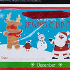 Christmas Reward Sticker Chart Boys Girls Behaviour Super