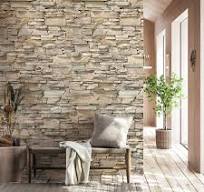 Wandverkleidung und Dekowand für Foyer/Flur mit Stein V2 Motiv