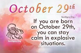 October 29 Famous Birthdays Sunsigns Org