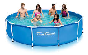 Metal Frame Pool With Skimmer Plus Filter System Summer Waves Pool In Ground Pools