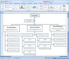 Using The Organizational Chart Tool - Microsoft Word 2007