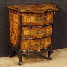 1350 Small Italian Dresser Inlaid In Walnut Burl Walnut Maple And Beech Small Italian Dresser From 20th Century Furnit Italian Dresser Wooden Tops Dresser