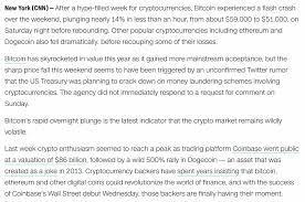 Let's see if we can give you a straight (ish) answer. Bitcoin Suffers Flash Crash April 17 2021 Gematria Effect News