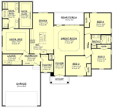 Small 2 story house plan has 4 bedrooms and 2.5 bathrooms and a two car garage. House Plan 51972 Traditional Style With 2053 Sq Ft