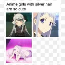 This category has only the following subcategory. Anime Girls With Silver Hair Are So Cute Meme Template Imouto Sae Ireba Kanikou Hd Png Download 720x817 2345969 Pngfind