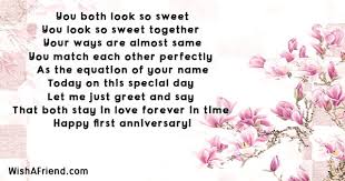 Basically the person is appreciating you and is definitely warming up to you. You Both Look So Sweet First Anniversary Poem