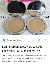 The Balm Mary Lou Manizer Highlighter Shadow Shimmer How To Spot Fake Mary Lou Manizer From Thebalm Green Eyes Thebalm Eyeshadow