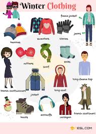 English Vocabulary For Clothing Clothes And Accessories 7 E S L English Vocabulary Learn English Vocabulary