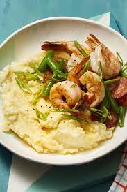 Old Bay Mashed Potatoes With Sauteed Shrimp And Sausage Recipe Sauteed Shrimp Sausage And Shrimp Recipes Potatoes