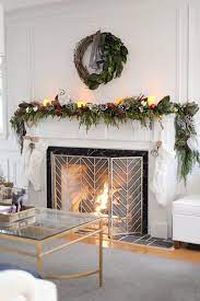 Shop wayfair.co.uk for the best christmas fireplace garland. How To Hang Garland On A Mantle Or Mantel Rambling Renovators