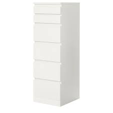 Can be used as a dresser and a desk. Malm White Mirror Glass Chest Of 6 Drawers 40x123 Cm Ikea